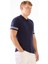 Lacivert Polo Düğmeli Fitilli Kısa Kollu Slim Fit Erkek Triko 8