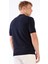 Lacivert Fermuarlı Polo Yaka Kısa Kollu Örgü Slim Fit Erkek Triko 5