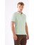 Su Yeşili Erkek Slim Fit Balıksırtı Desenli Polo Yaka Triko 8