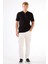 Siyah Fermuarlı Polo Yaka Kısa Kollu Örgü Slim Fit Erkek Triko 6