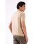 Bej Polo Fermuar Yaka Düz Kısa Kollu Slim Fit Erkek Triko 6