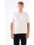 Beyaz Polo Düğmeli Kısa Kollu Düz Renk Fitilli Slim Fit Erkek Triko 5