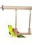 Uniq Bird Toys Ahşap Vidalı Tünekli Salıncak (Büyük Boy) 1