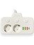 Akım Korumalı 2’li Ayrı Anahtarlı Priz, 2x Priz, 3x Usb, 1x Type-C, 2 mt Kablo, Hızlı Şarj 4