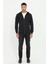 Siyah Fermuar Kapamalı Kapüşonlu Erkek Regular Fit Sweatshirt 3