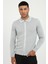 Gri Polo Yaka Düz Fermuarlı Regular Fit Erkek Triko 1
