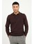 Kahve Polo Yaka Düz Erkek Regular Fit Triko 3