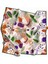 Twill Yumuşak Dokulu Çiçekli Batik Desenli Turuncu - Zümrüt Yeşili Renkli 90X90 Eşarp (Ipek Içermez) Dikim Şekli : El Dikişi 1