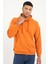 Kiremit Regular Fit Kapüşonlu Erkek Sweatshirt 1
