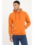 Kiremit Regular Fit Kapüşonlu Erkek Sweatshirt 3