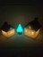 Kış Evleri Dekoratif 3'lü Set LED Tealight Aydınlatmalı Fosfor Katkılı 4