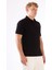 Siyah Düz Erkek T-Shirt - Slim Fit 2