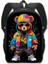 Kawaii Grafiti Ayı Sırt Çantası Kadınlar Erkekler Gündelik Sırt Çantası Öğrenci Okul Çantaları Gündüz Çantası Hip Hop Seyahat Çantaları Kitap Çantası Renk: X16KABEARAI05CW (Yurt Dışından) 1