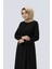 Tesettür Özel Kesim Yanları Taş Detaylı Şık ve Rahat Kadın Ferace Günlük Kullanıma Uygun Zarif Tesettür Elbise Modeli 9