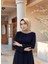 Tesettür Özel Kesim Yanları Taş Detaylı Şık ve Rahat Kadın Ferace Günlük Kullanıma Uygun Zarif Tesettür Elbise Modeli 3