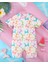 Pastel Fiyonk Desenli Kız Bebek Mayo – Fermuarlı, Rahat Kesim Yazlık Swimwear 1