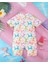Pastel Fiyonk Desenli Kız Bebek Mayo – Fermuarlı, Rahat Kesim Yazlık Swimwear 2
