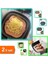 Renkli Isıya Dayanıklı Yıkanılabilir Silikon Kare + 50 Adet Air Fryer Pişirme Kağıdı - 2li Set E0Y7B 1