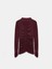 32333 Kaşmir Karışımlı Büzgülü Bluz-Bordo 6
