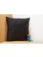 %100 Pamuk Düz Kırlent 45*45 cm (Dolu) Siyah 1