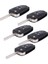 5x 3 Düğmeleri 433MHZ ID46 Yonga Uzaktan Kumanda Anahtarı Chevrolet Cruze Aveo Orlando 2010-2015 HU100 Blade (Yurt Dışından) 1