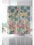 Banyo Perdesi, Renkli Bahçe Desenli Duş Perdesi, Küvet Perdesi, Halka Hediyeli 175X200CM Bp-93 1