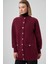 Cep Detay Angora Hırka 7008 Bordo 1