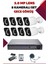 8 Kameralı Hd Set - 5mp Sony Lensli Full Hd Gece Görüşlü Güvenlik Kamerası Sistemi 1