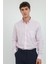 Mor Kare Desen Regular Fit Erkek Gömlek 1