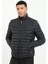 Siyah Kapitone Slim Fit Erkek Mont 1