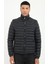 Siyah Kapitone Slim Fit Erkek Mont 2