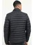 Siyah Kapitone Slim Fit Erkek Mont 3