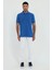 Saks Polo Yaka Pamuklu Düz Renk Slim Fit Erkek T 3