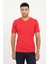 Kırmızı V Yaka Basic Slim Fit T 1