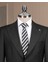 Italyan Stil Slim Fit Sivri Yaka Ceket Pantolon Takım Elbise Siyah T14758 2