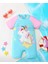 Unicorn Desenli Kısa Kollu Tulum Mayo – Pembe Mavi Renkli, Rahat ve Esnek Bebek Swimwear 1