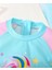 Unicorn Desenli Kısa Kollu Tulum Mayo – Pembe Mavi Renkli, Rahat ve Esnek Bebek Swimwear 4