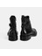 Kadın Siyah Ayarlanabilir Tokalı Deri Bot 8