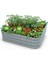 Modüler Yükseltilmiş Bahçe Yatağı Yükseltilmiş Sebze Yatağı No:6 (110X110) Gri 1