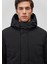 Kapüşonlu Siyah Parka 0110443-900 8
