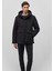 Kapüşonlu Siyah Parka 0110443-900 10
