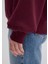 Bisiklet Yaka Bordo Basic Sweatshirt 1610198-70415 13