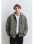 Kapüşonlu Yeşil Mont 0110563-86961 9