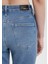 Cindy Gold Shape Gölgeli İndigo Mavisi Jean Pantolon 100277-33555 15