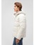 Kapüşonlu Beyaz Şişme Mont 0110211-71621 11
