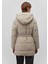 Kapüşonlu Bej Şişme Mont 1110045-70154 10