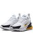 Air Max 270 Unisex Sneaker White Günlük Spor Ayakkabı Beyaz 3