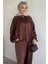 Gülseli Tesettür Yarasa Kol Saten Ceket Bel Lastikli Pantolon Ikili Takım P-00019480 3