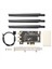 Broadcom Için BCM94360CSAX BCM943602CS BCM94331CSAX Wlan Masaüstü Pcı-E Dönüştürücü Adaptörü + Apple Wifi Kart Için Anten (Yurt Dışından) 2