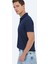 Lacivert Jakarlı Polo Yaka Pamuk Karışımlı T-Shirt 9
